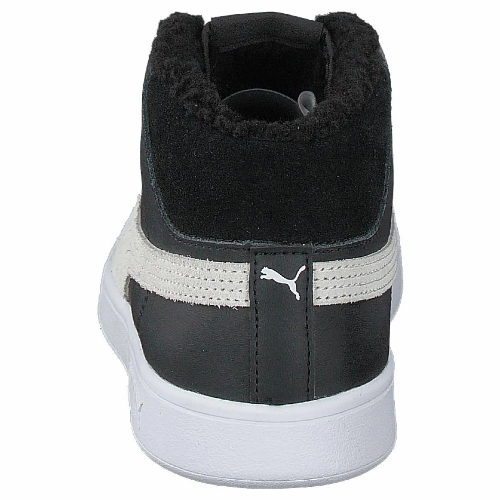Barn Puma Smash V2 Mid L Fur Jr Black- White