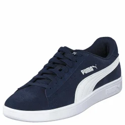Puma Smash V2 Peacoat- White