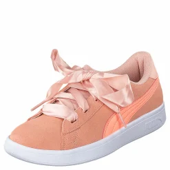 Barn Puma Smash V2 Ribbon Jr Peach Bud-bright Peach