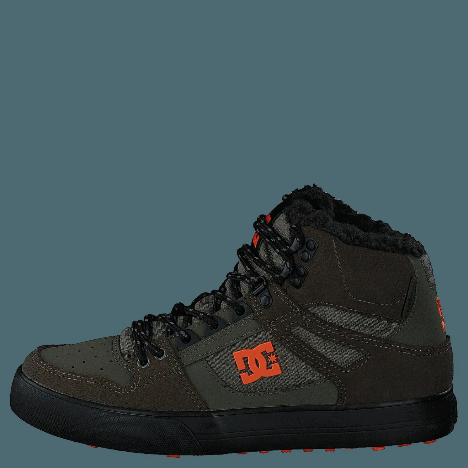 DC Shoes Pure High-top Wc Wnt Dusty Olive/orange