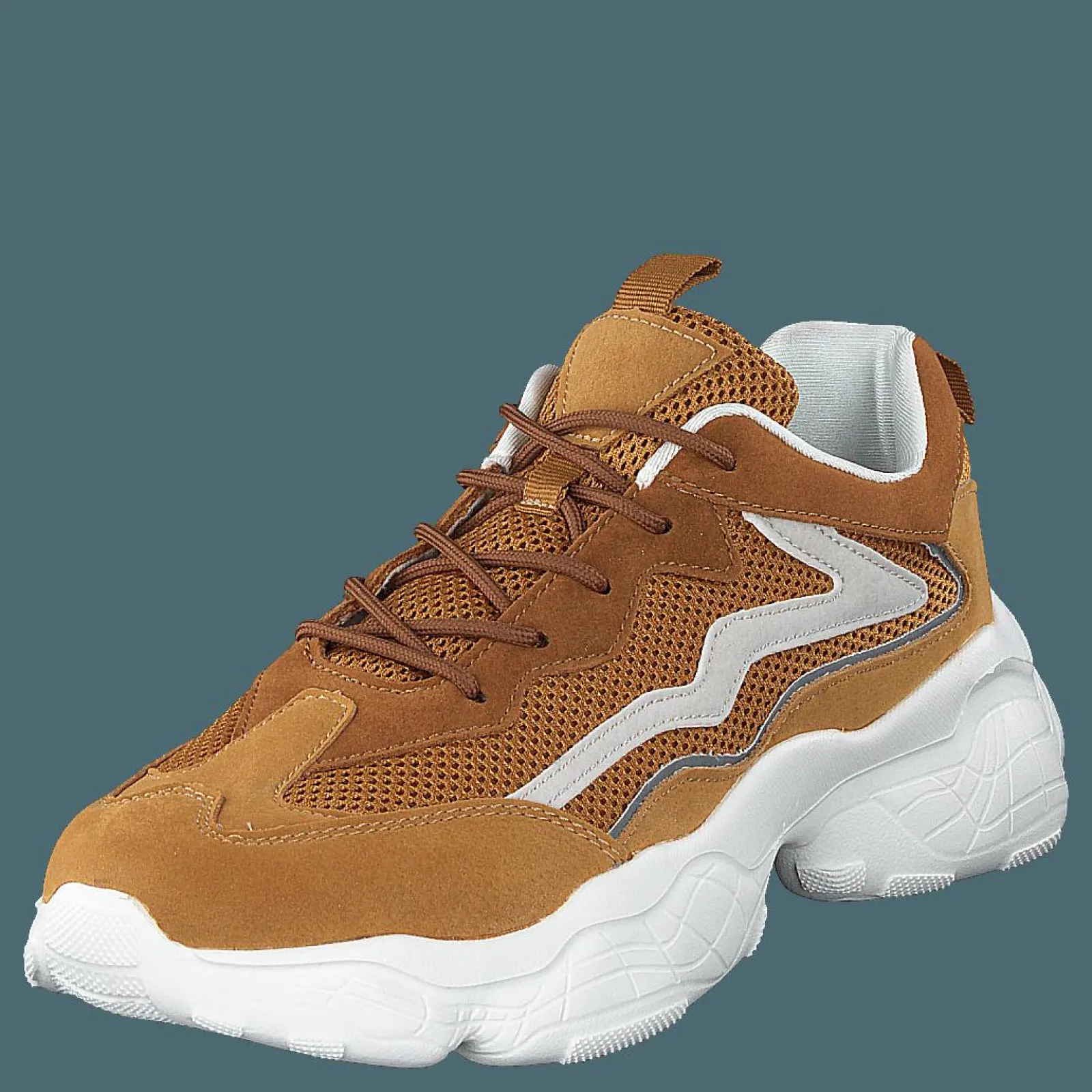 NA-KD Reflective Detail Trainers Congac