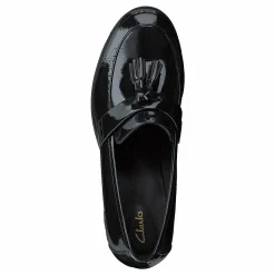 Clarks Rene Loafer Black Patent