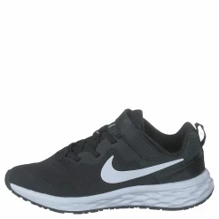 Barn Nike Revolution 6 Little Kids' Shoes BLACK/WHITE-DK SMOKE GREY