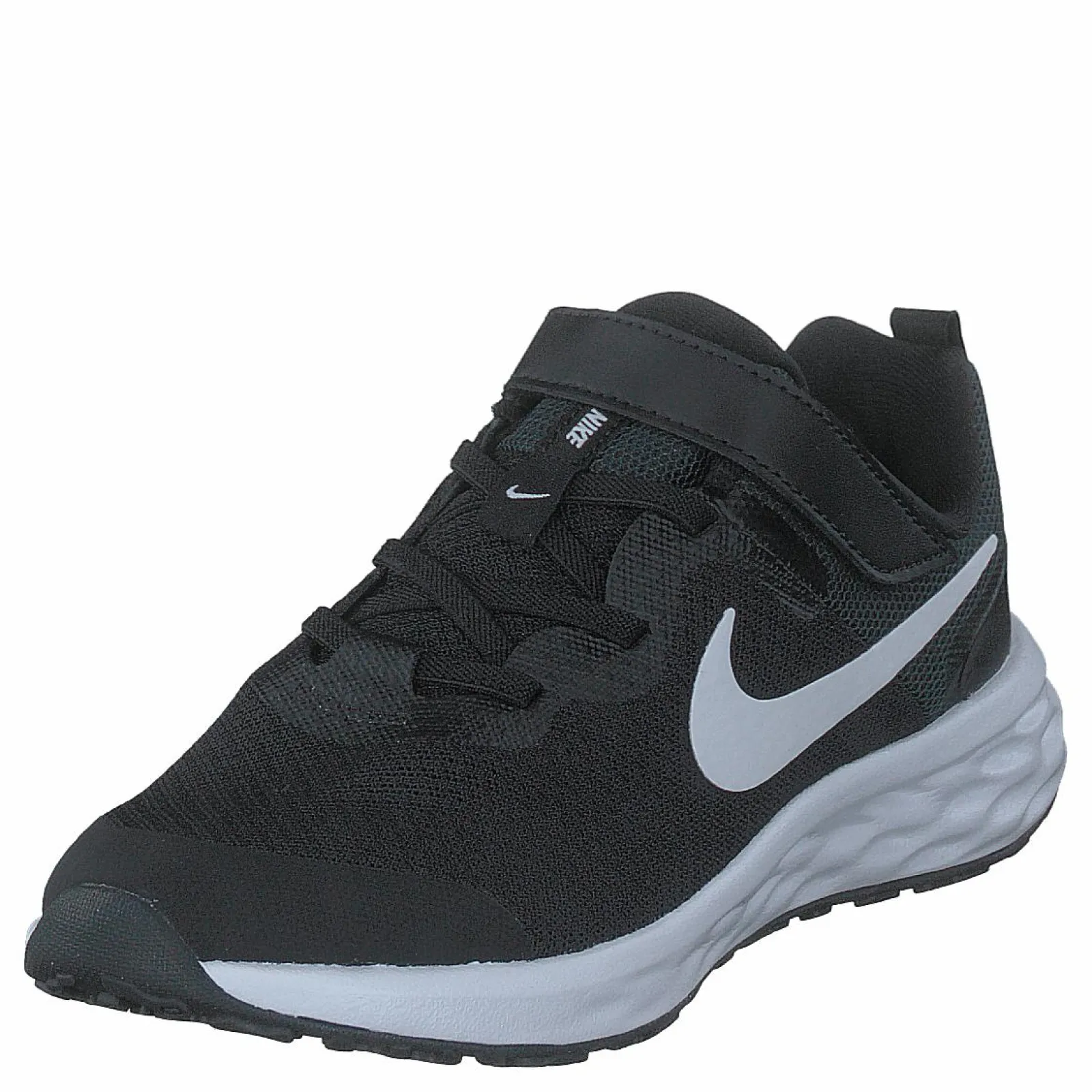 Barn Nike Revolution 6 Little Kids' Shoes BLACK/WHITE-DK SMOKE GREY