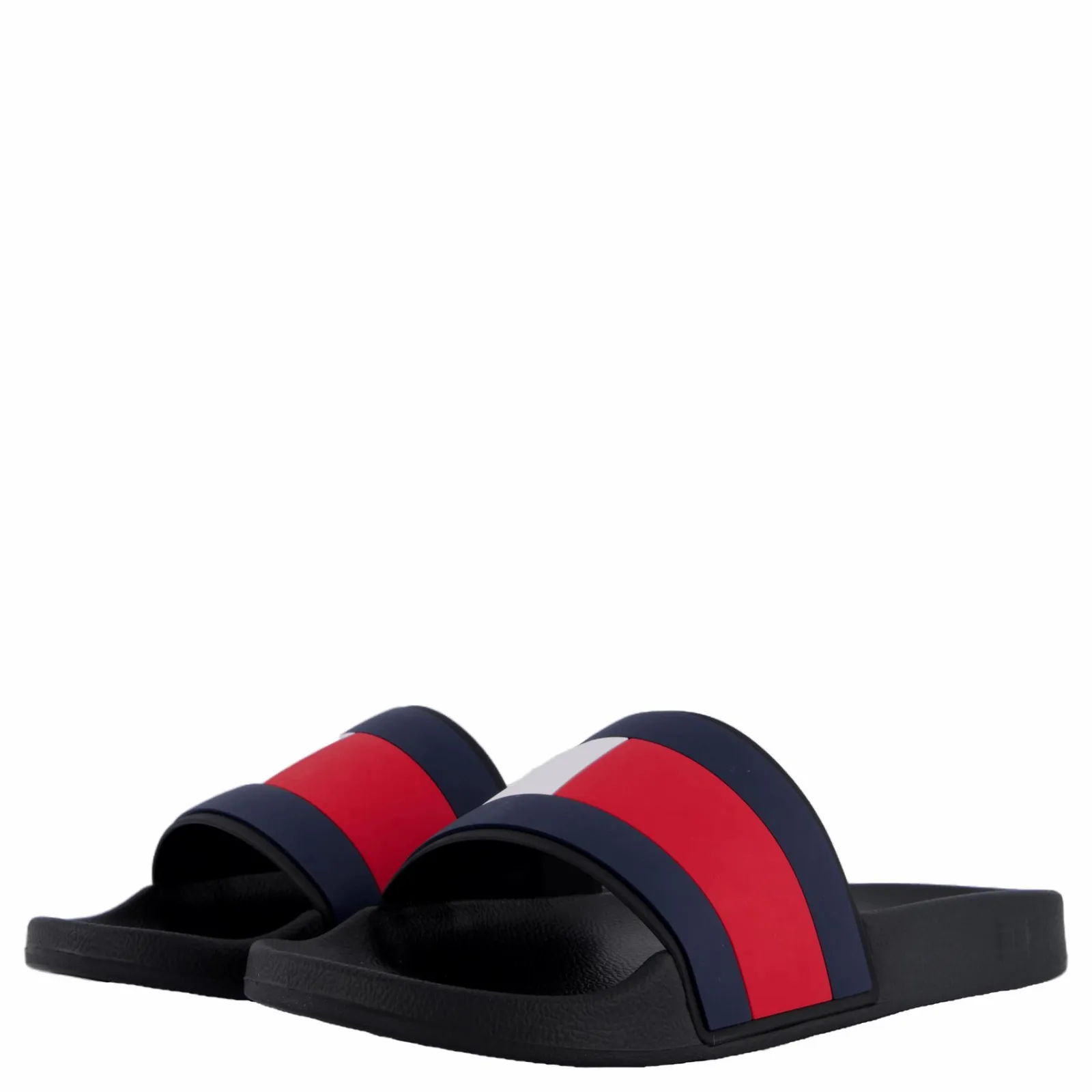 Tommy Hilfiger Rubber Th Flag Pool Slide Black