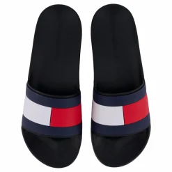 Tommy Hilfiger Rubber Th Flag Pool Slide Black