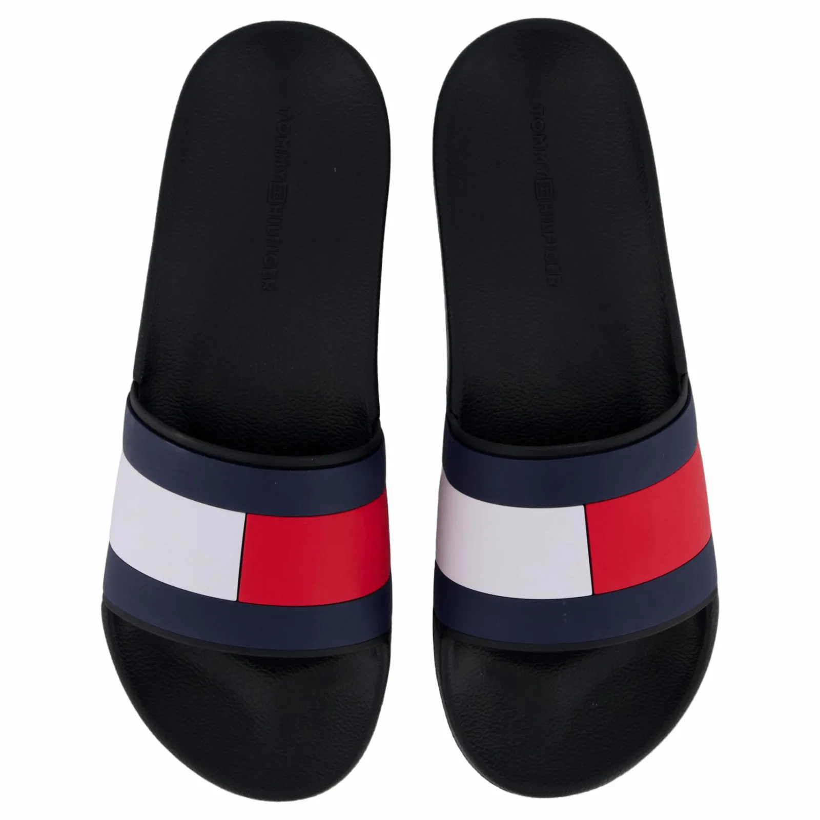 Tommy Hilfiger Rubber Th Flag Pool Slide Black