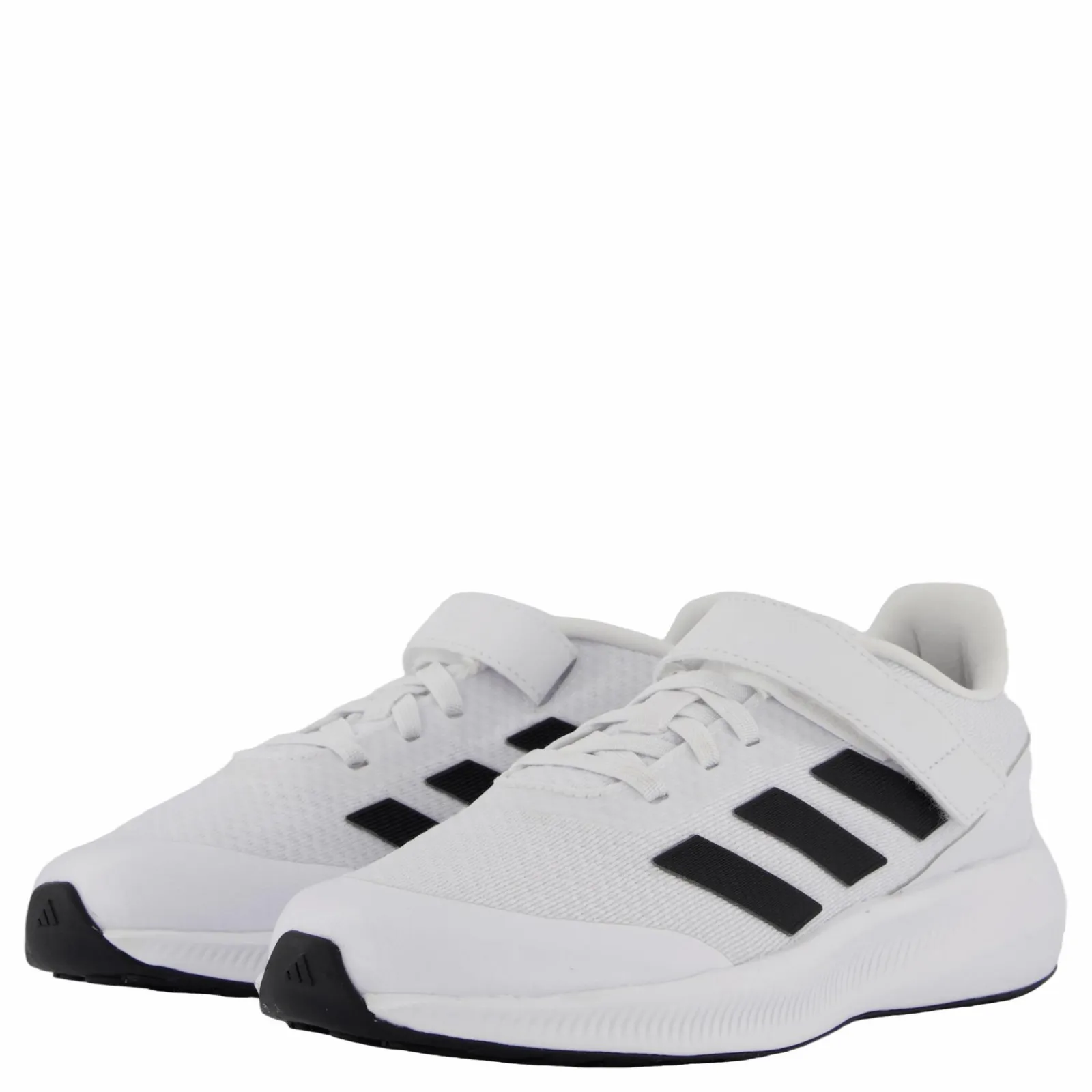 Barn adidas RunFalcon 3.0 Elastic Lace Top Strap Shoes Cloud White / Core Black / Cloud White