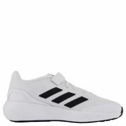 Barn adidas RunFalcon 3.0 Elastic Lace Top Strap Shoes Cloud White / Core Black / Cloud White