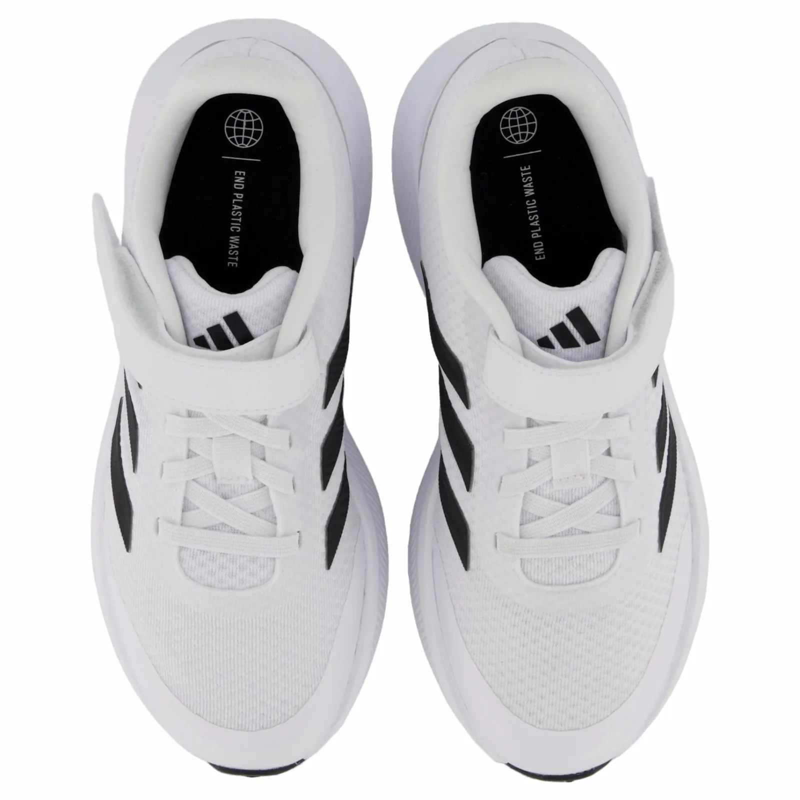 Barn adidas RunFalcon 3.0 Elastic Lace Top Strap Shoes Cloud White / Core Black / Cloud White