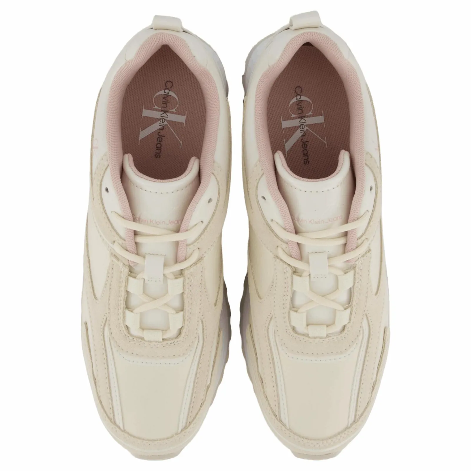 Calvin Klein Runner Laceup Authentic Creamy White/peach Whip