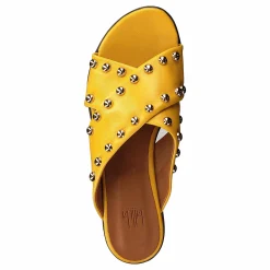 Billi Bi Sandals Yellow Nappa/gold