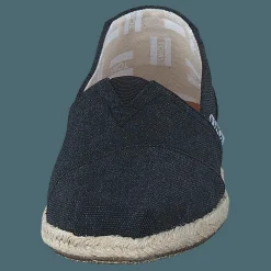 Toms Seasonal Classics Black Washed Canvas Rope Sole