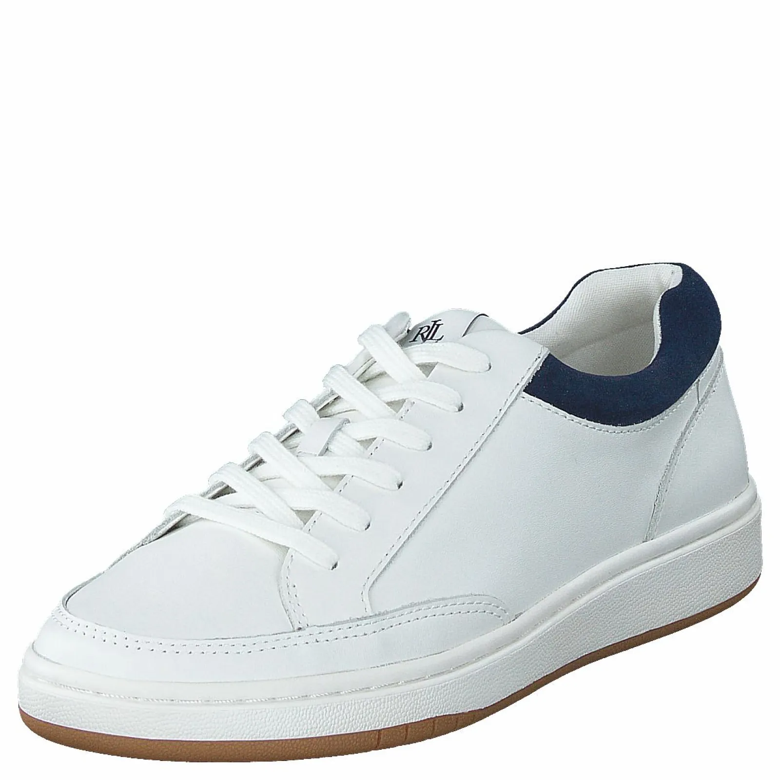 Lauren Ralph Lauren Sft Sprt Clf/suede-hailey-sk-l Snow White/french Navy