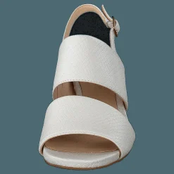Clarks Sheer55 Sling White Snake
