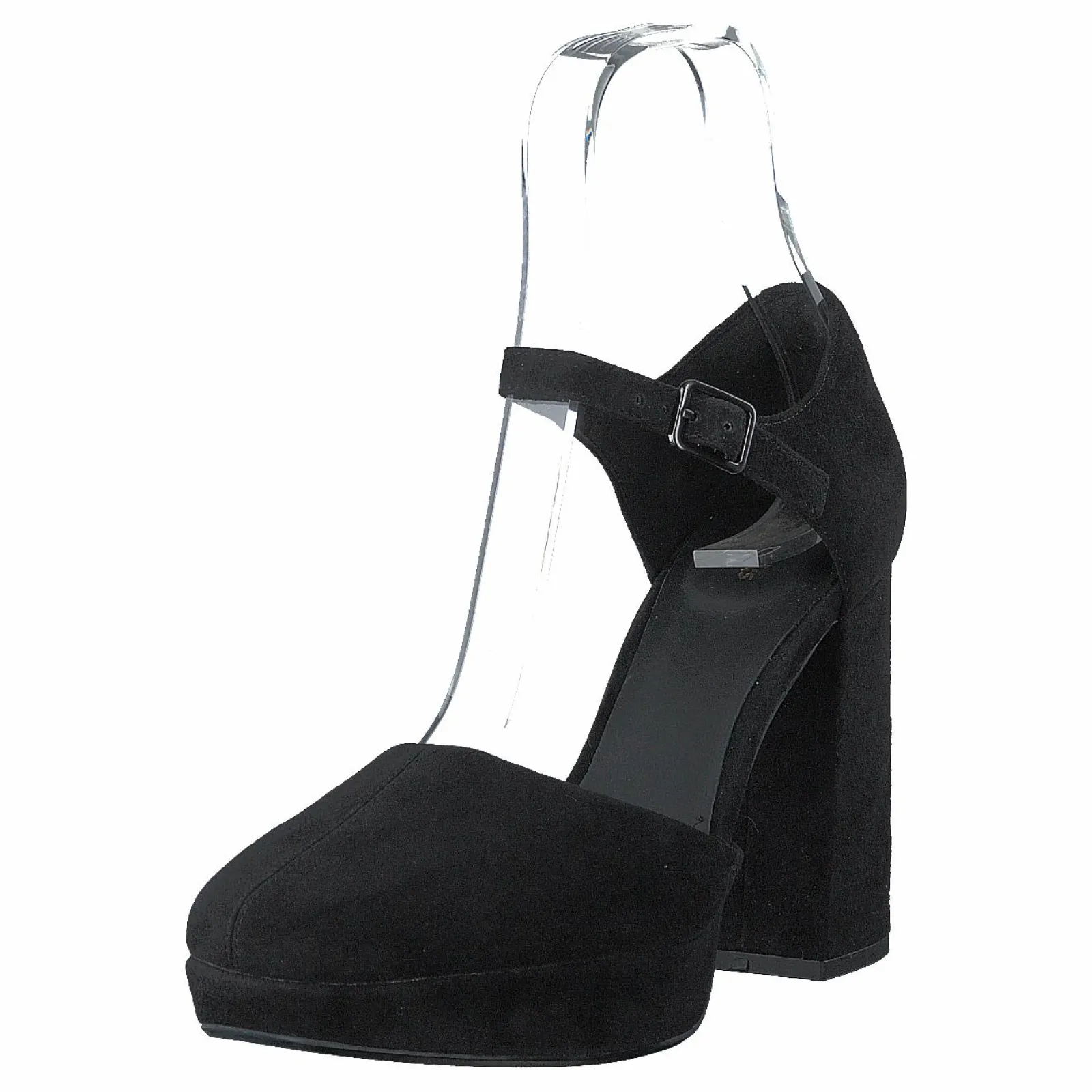 Clarks Sheer100 Strap Black Suede