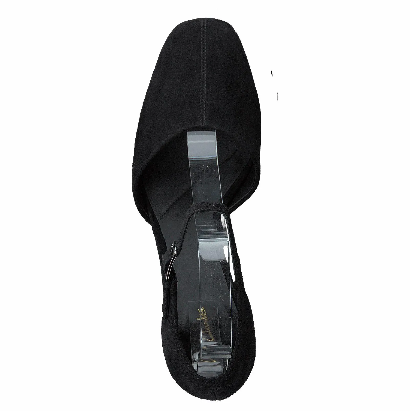 Clarks Sheer100 Strap Black Suede
