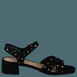 Clarks Sheer35 Strap Black Suede Studded