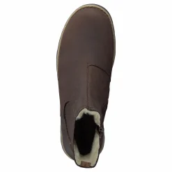 Barn Kavat Skafta Ep Dark Brown Nubuck