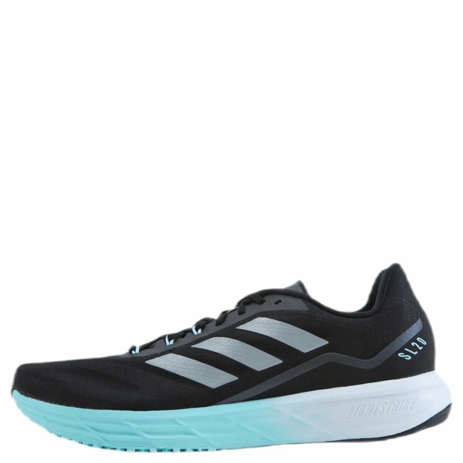 adidas SL20 Shoes Core Black / Silver Metallic / Clear Aqua