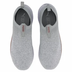 Puma Softride Remi Slip-on Knit Wn Ash Gray- White-rose Gold