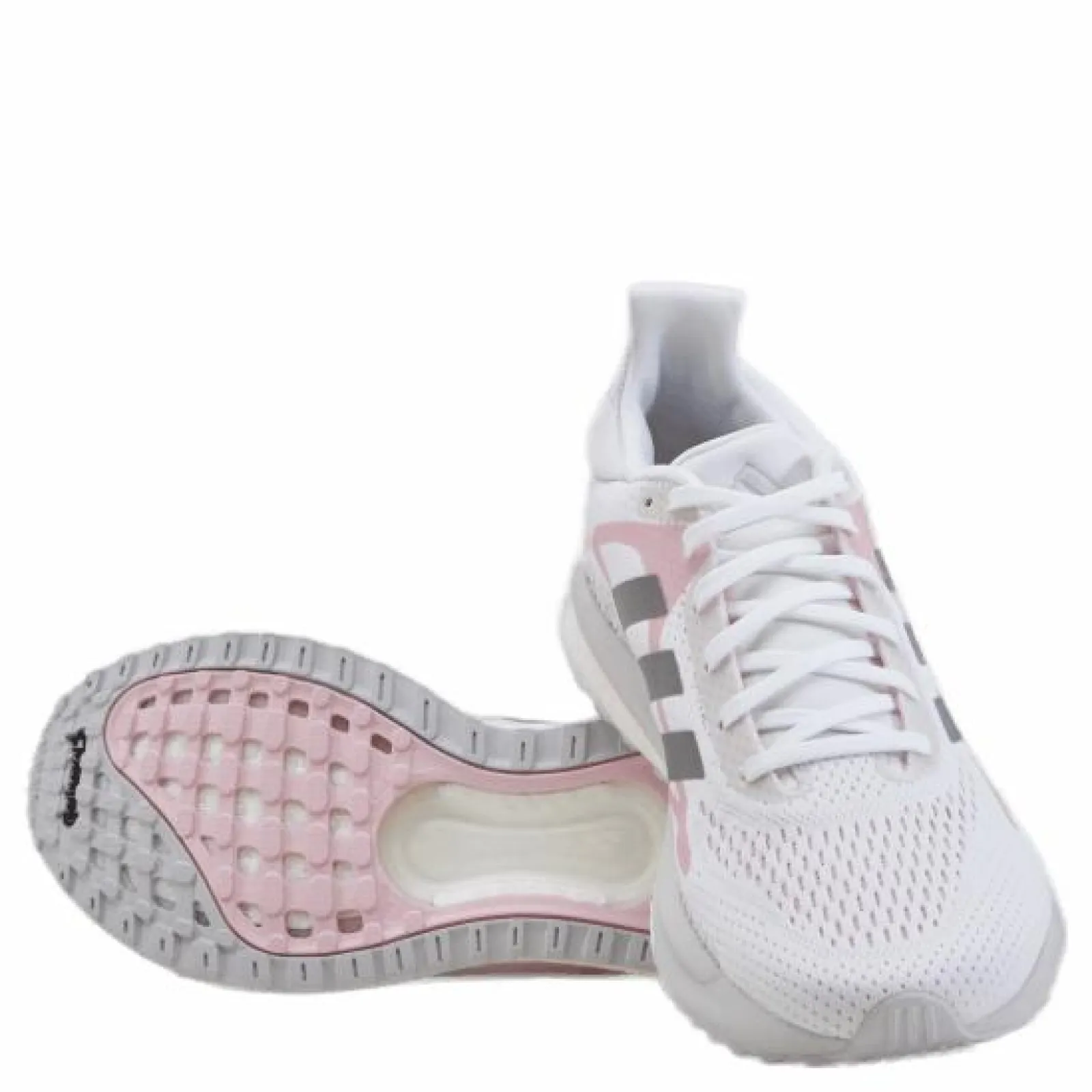 adidas SolarGlide Shoes Cloud White / Silver Metallic / Fresh Candy