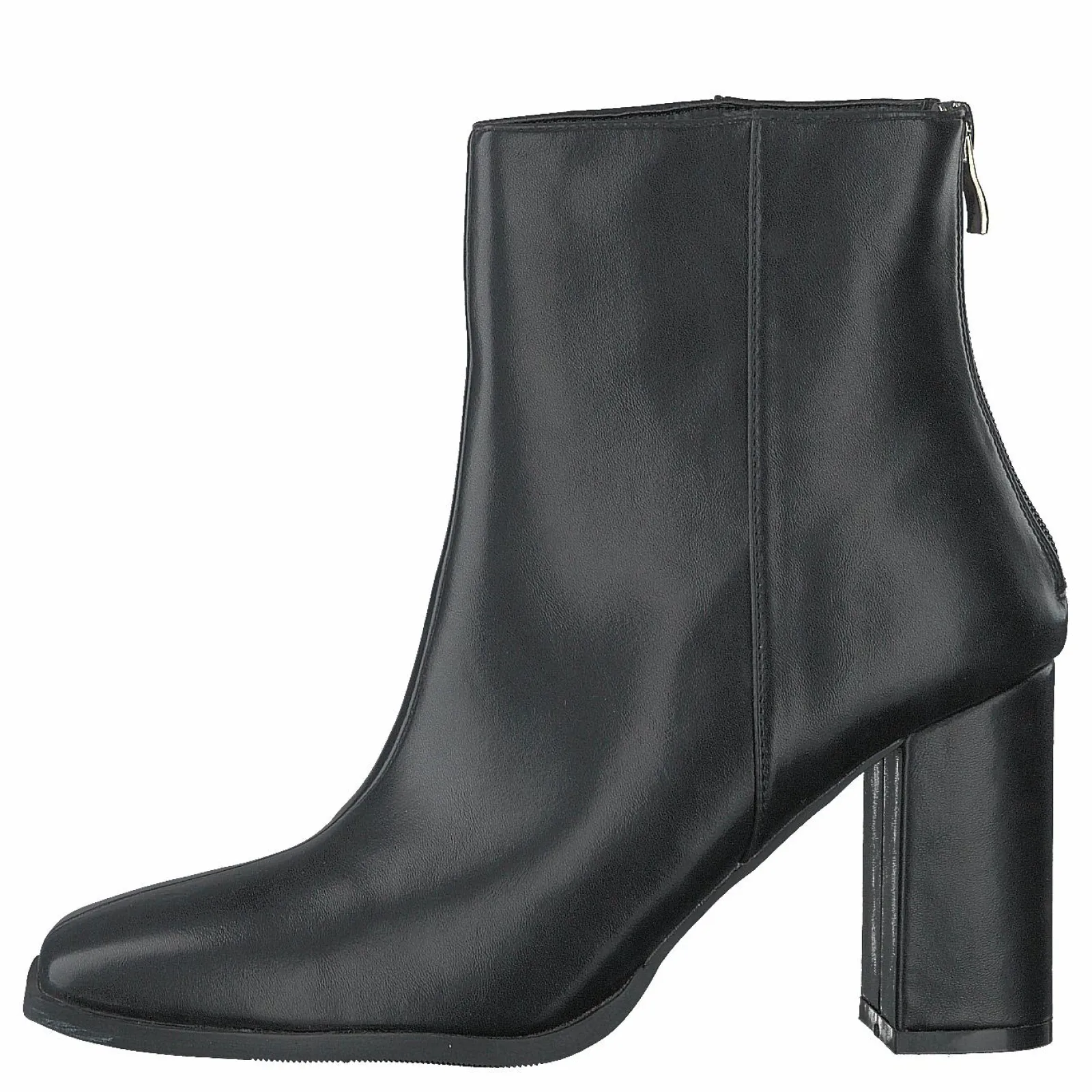 NA-KD Squared Front Ankle Boots Black