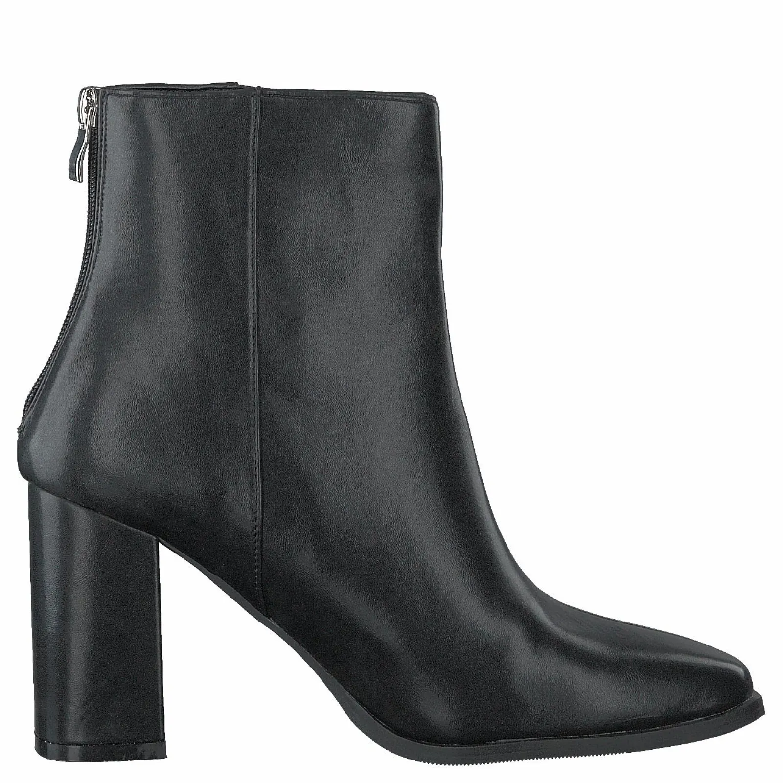 NA-KD Squared Front Ankle Boots Black