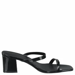 NA-KD Squared Two Strap Sandals Black