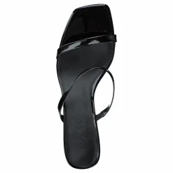 NA-KD Squared Two Strap Sandals Black