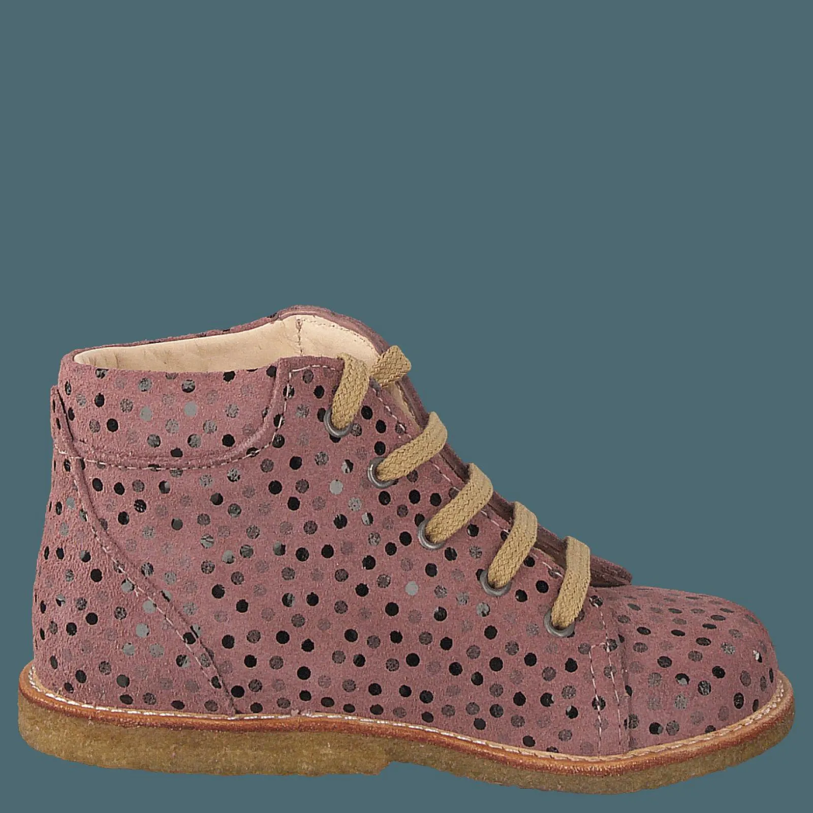 Barn Angulus Starter Boot With Laces Rose Dot