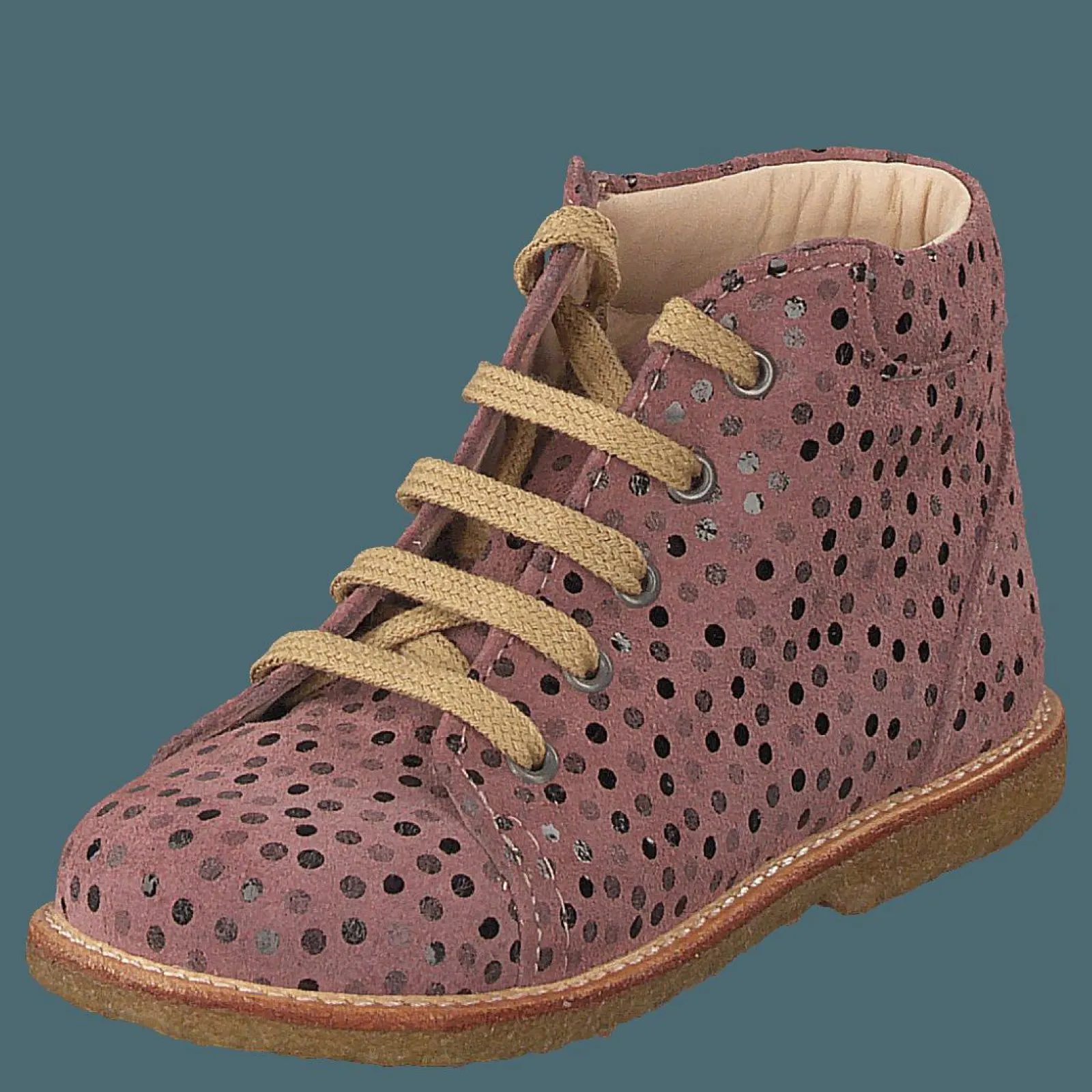 Barn Angulus Starter Boot With Laces Rose Dot