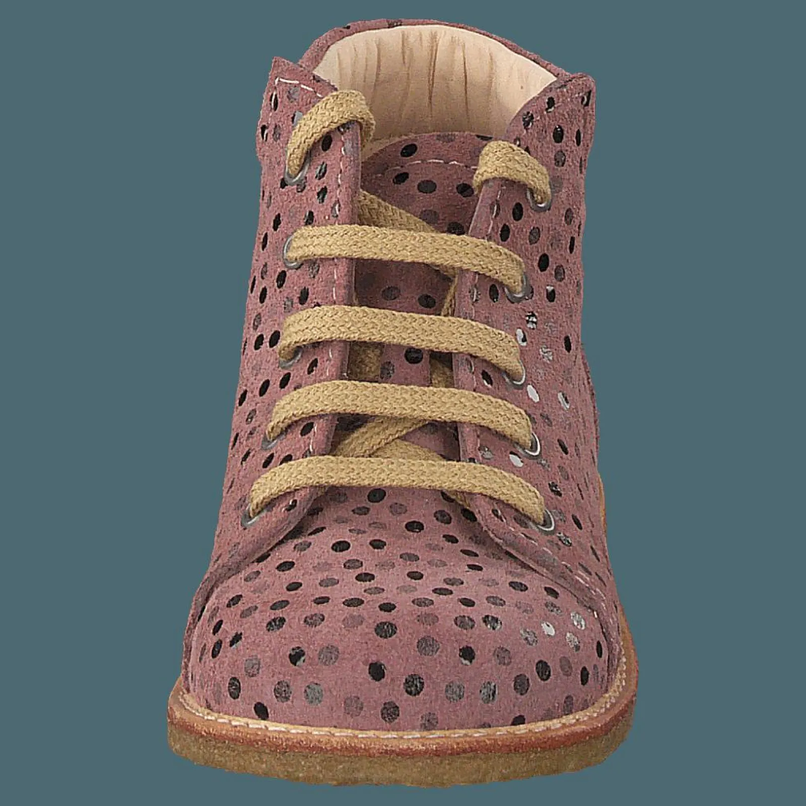 Barn Angulus Starter Boot With Laces Rose Dot