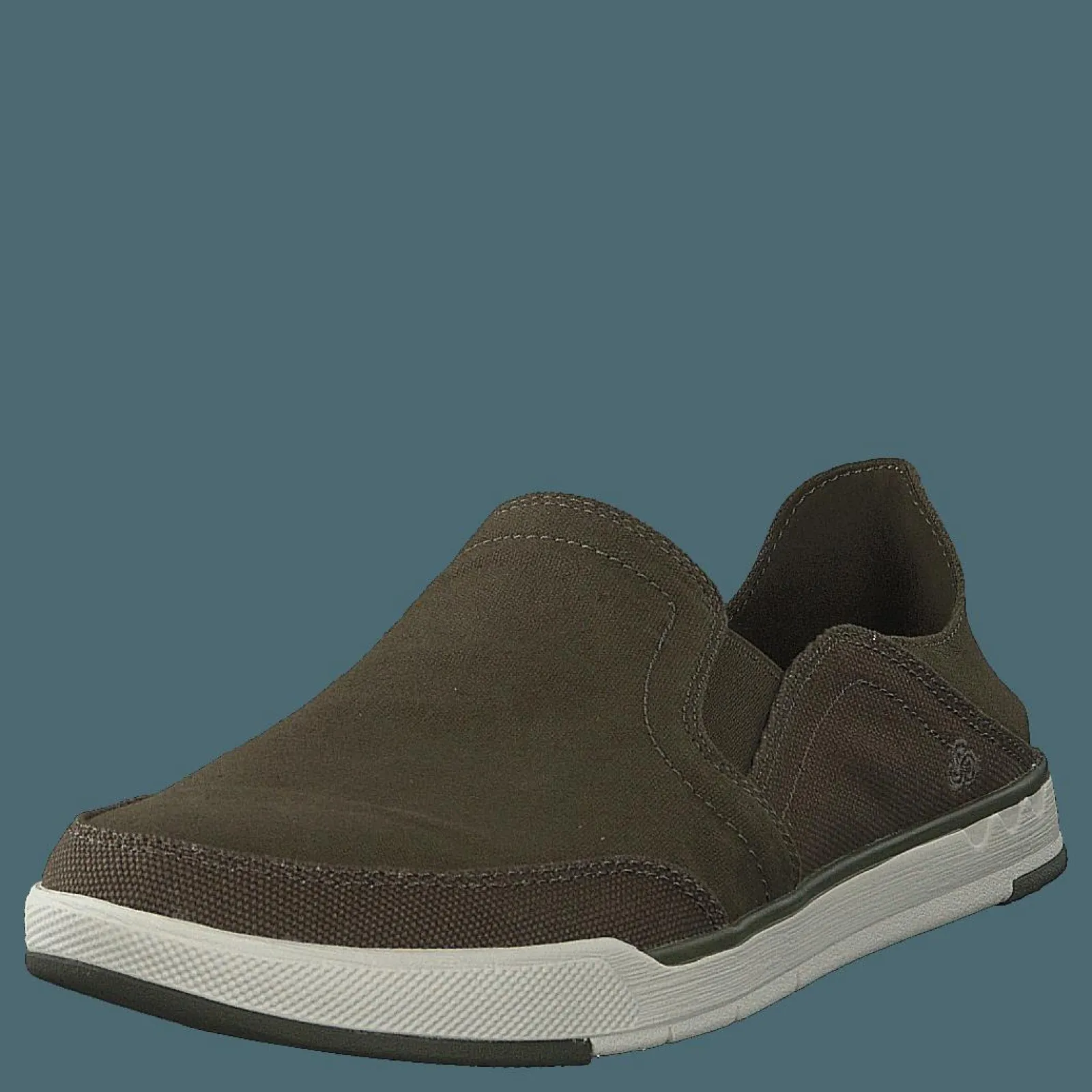 Clarks Step Isle Row Khaki Green Canvas
