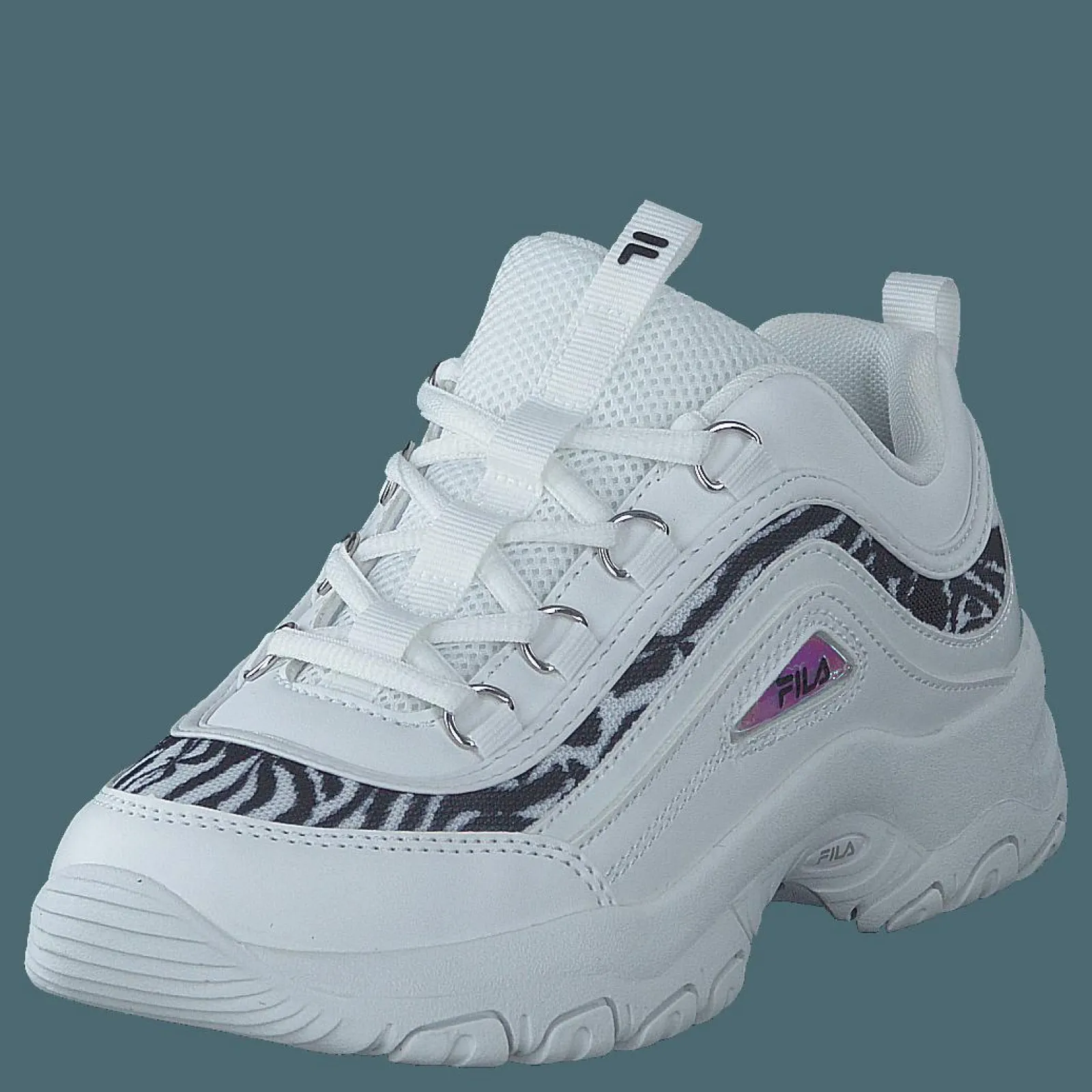 Barn Fila Strada A Low Kids 13036 - White-black