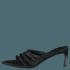 NA-KD Strappy Pointy Sandals Black