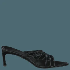 NA-KD Strappy Pointy Sandals Black