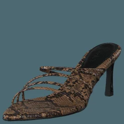NA-KD Strappy Pointy Sandals Snake