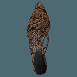 NA-KD Strappy Pointy Sandals Snake