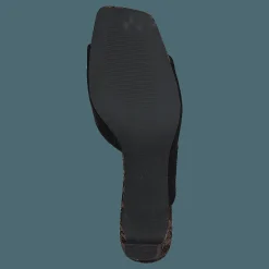 NA-KD Style Two Tonad Mules Black Snake