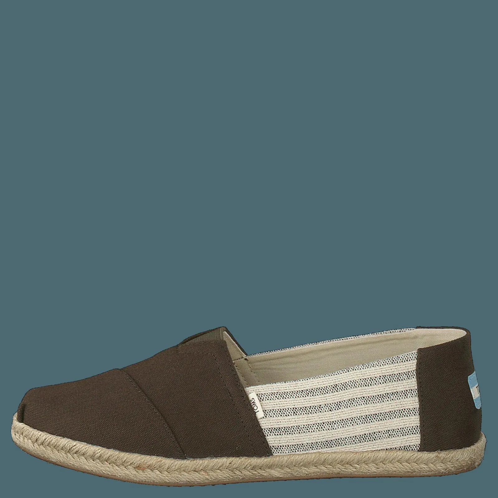 Toms Tarmac Canvas Ivy League On Rope Tarmac