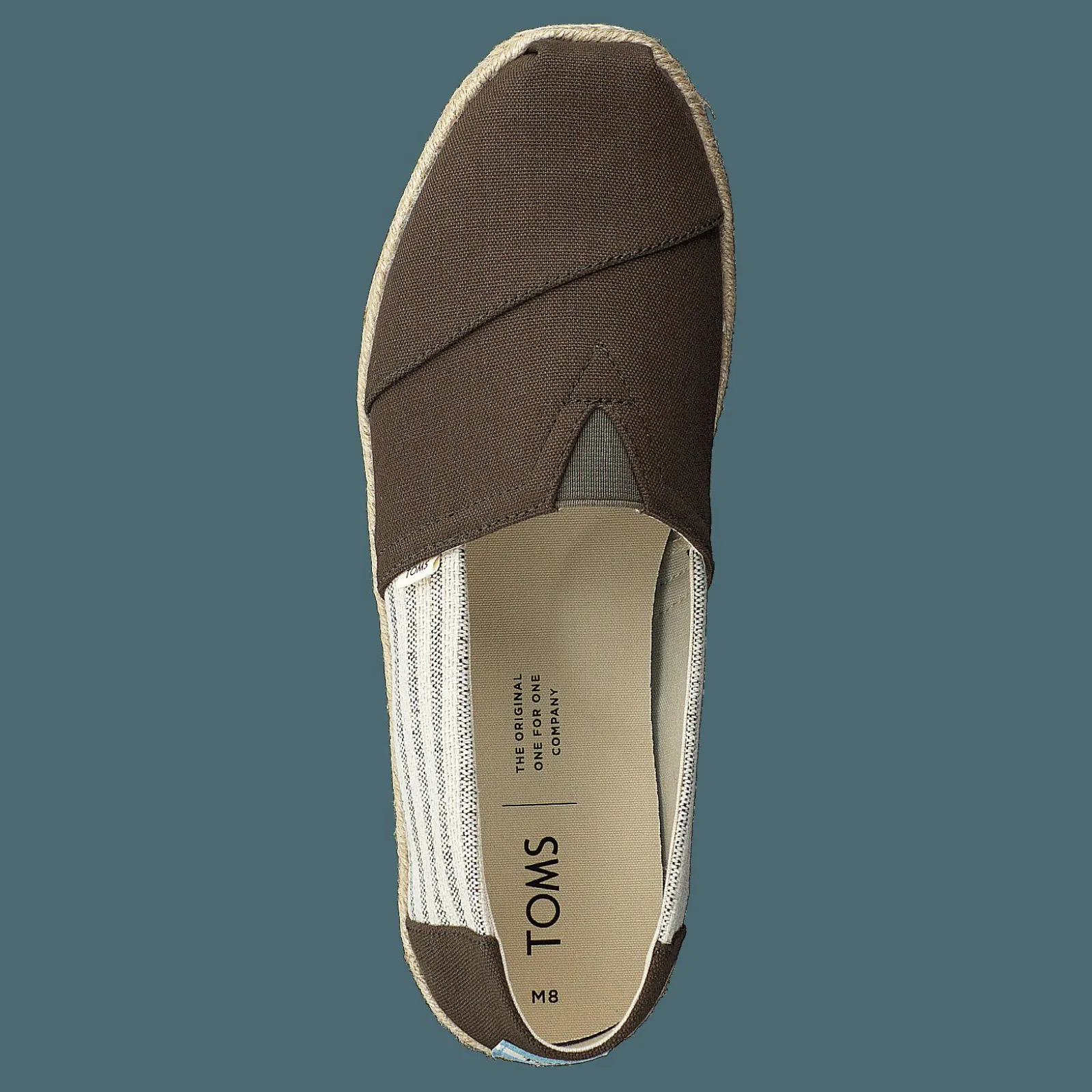 Toms Tarmac Canvas Ivy League On Rope Tarmac