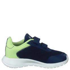 Barn adidas Tensaur Run Shoes Dark Blue / Core White / Pulse Lime