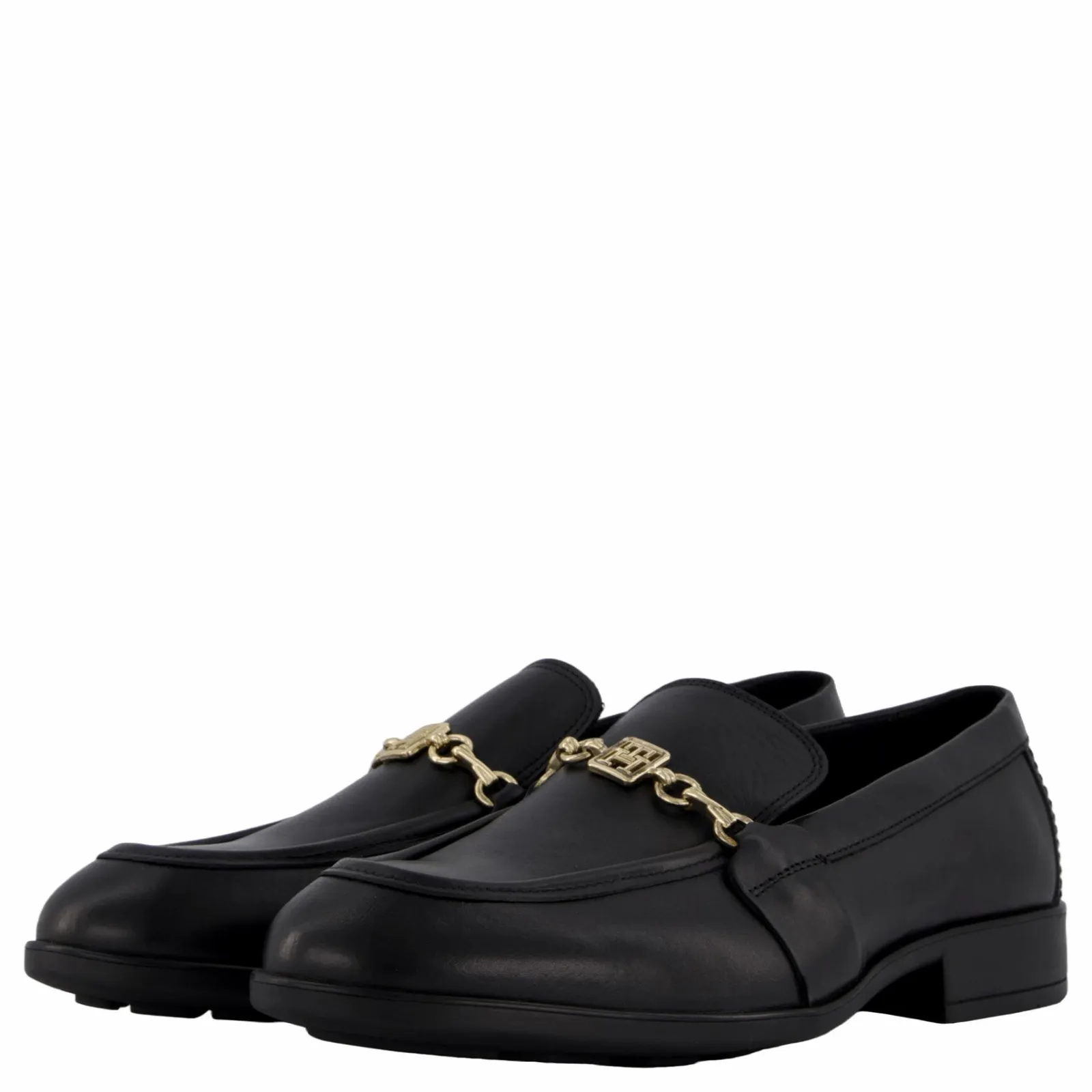 Tommy Hilfiger Th Chain Leather Loafer Black