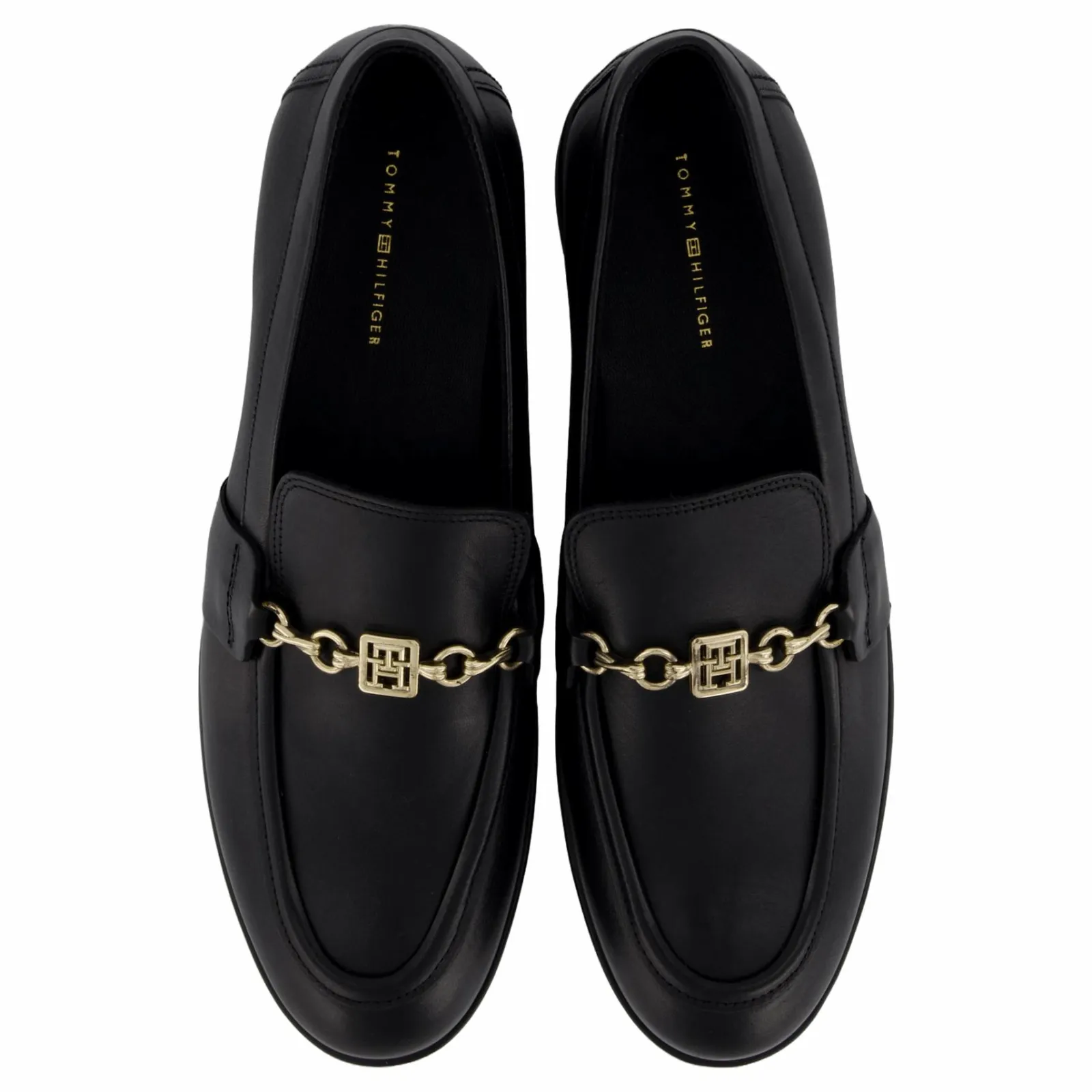 Tommy Hilfiger Th Chain Leather Loafer Black