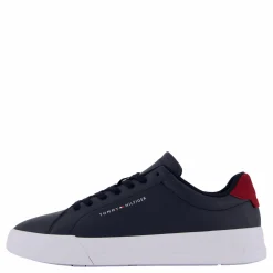 Tommy Hilfiger Th Court Leather Grain Ess Desert Sky