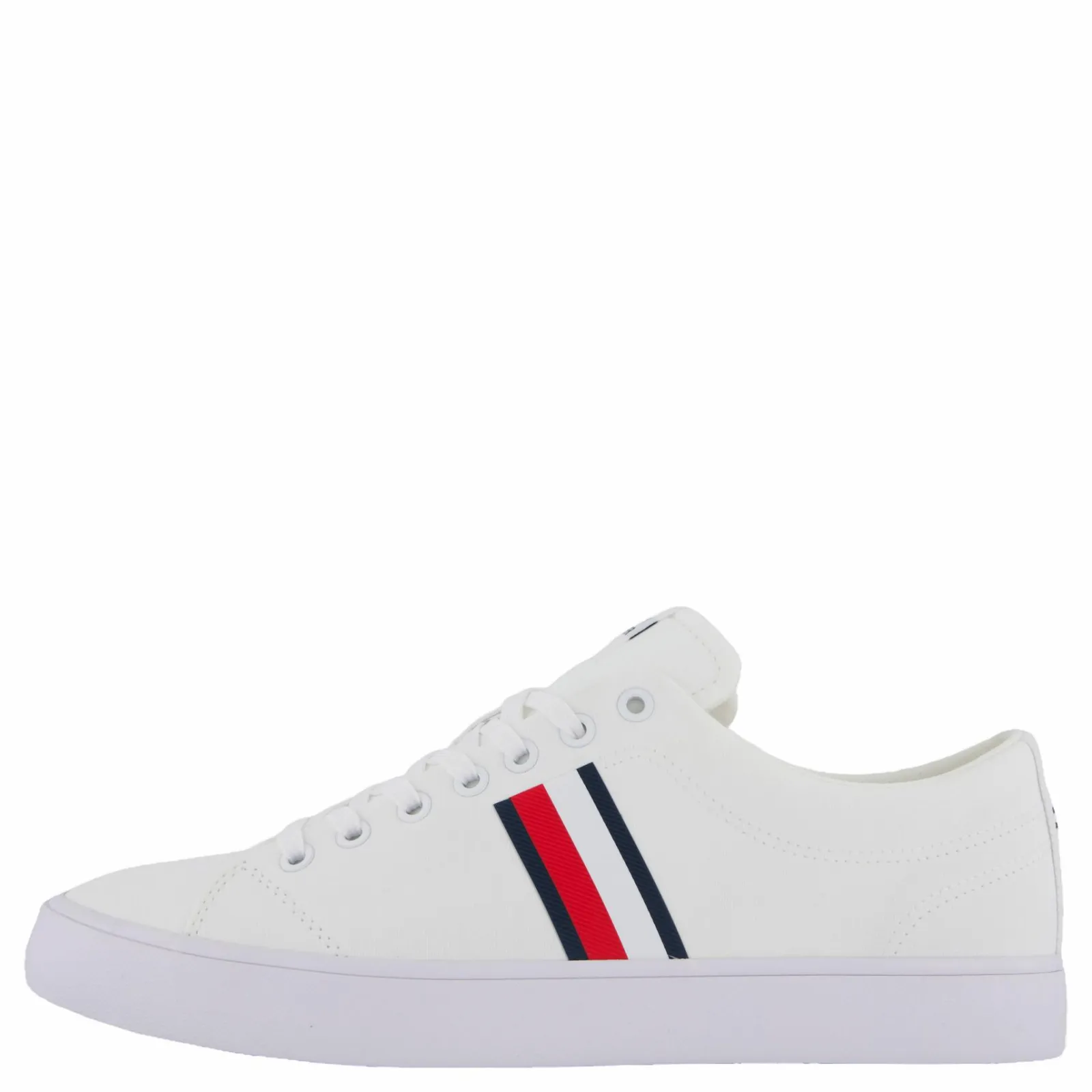 Tommy Hilfiger Th Hi Vulc Low Core Stripes Me White