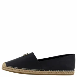 Tommy Hilfiger Th Logo Leather Espadrille Black