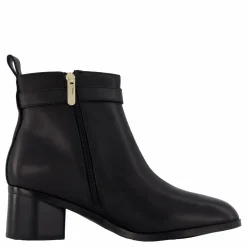 Tommy Hilfiger Th Logo Mid Heel Bootie Black