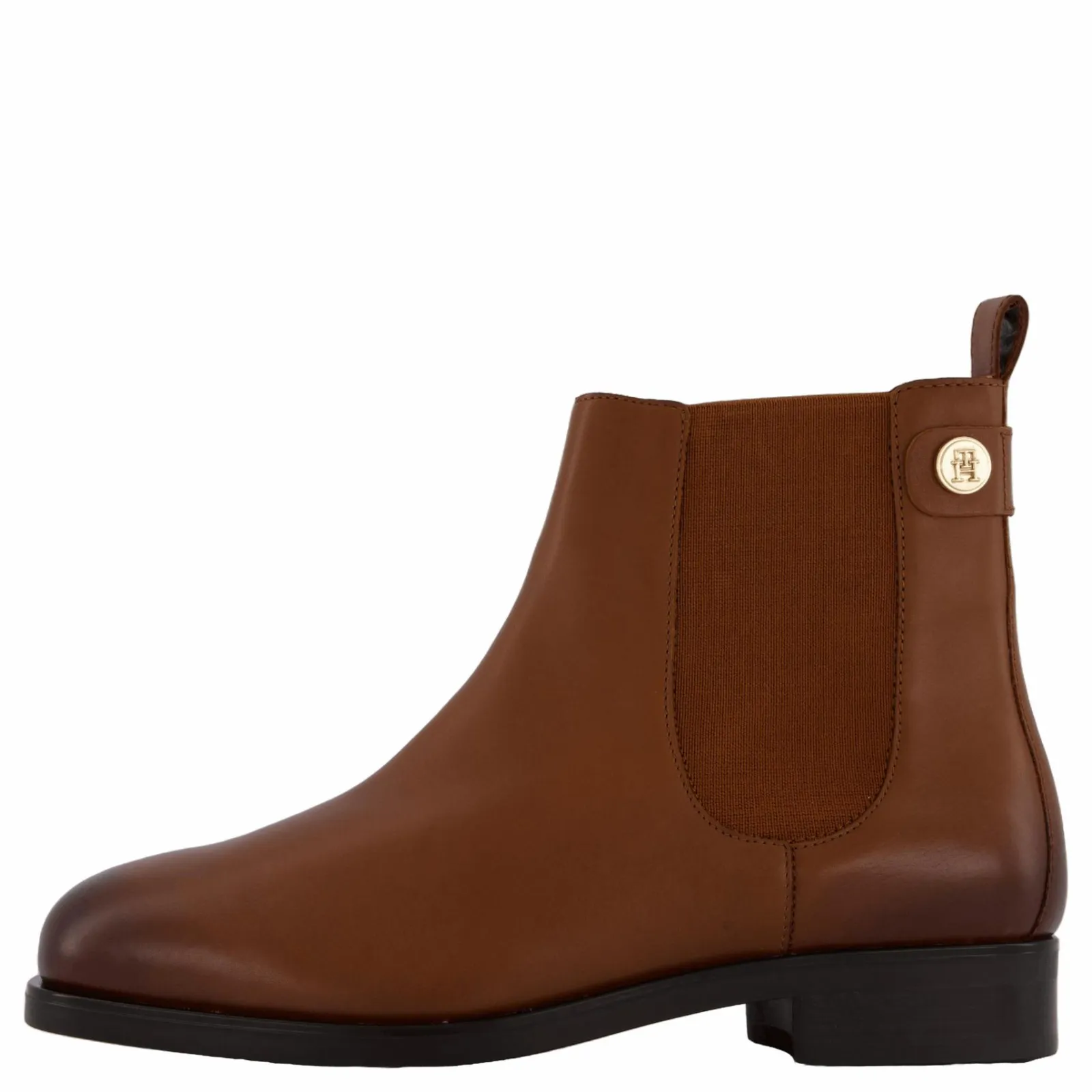 Tommy Hilfiger Th Stud Leather Low Chelsea Cognac Brown